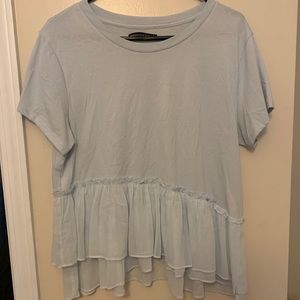 ABERCROMBIE RUFFLE BLOUSE